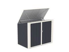 IWHOME Univerzalna Čelična Kućica za Otpad 1,75 m² Antracit - HORY B Model