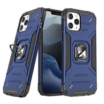 WOZINSKY Oklopna futrola + magnetski držač za iPhone 13 mini Ring Armor plava