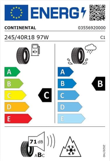 Continental WinterContact TS870P guma 245/40R18 97W, XL, FR, M+S