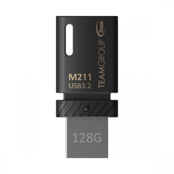 Teamgroup M211 OTG USB ključ 128 GB, USB 3.2 (TEAUS-128GB_M211_USB)