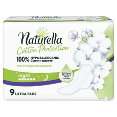 Naturella Cotton Night ulošci, 9 komada