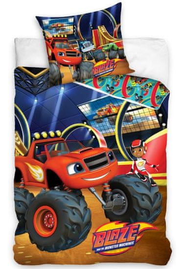 Carbotex Blaze and the Monster Machine dječja posteljina, 140 x 200 cm/70 x 90 cm, Four Wheelers Arena