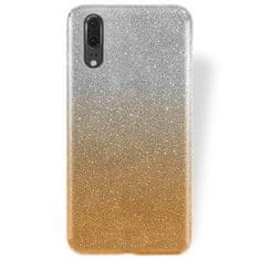 Bling 2 u 1 futrola za Samsung Galaxy A22 A226 5G, silikonska, sa šljokicama, srebrno-zlatna