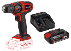 Einhell TC-CD 18/35 Li-Solo akumulatorska bušilica (4513927) + Starter-Kit Power-X-Change baterija i punjač, 18V, 2,5 Ah (4512097)