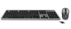 Ewent EW3262 Wireless Scissor tipkovnica i miš, HRV, bežična, siva