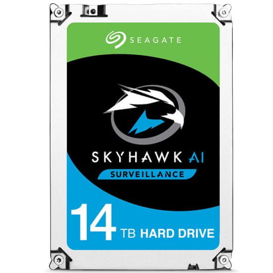 Seagate SkyHawk AI HDD tvrdi disk, 14 TB, 8,89 cm (3,5"), SATA 3, 256MB, 7200 rpm (ST14000VE0008)