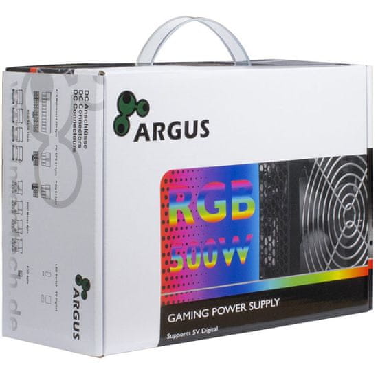 Inter-tech Argus RGB-500W II napajanje, ATX, 80 Plus Bronze