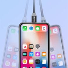 Kaku Magnetic kabel USB / Lightning 3A 1m, crvena