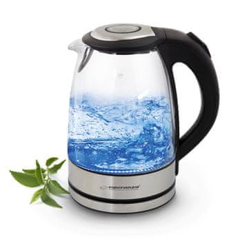 slomart Esperanza EKK012 stakleni kuhalo za vodu Yosemite 1.7 L, crni