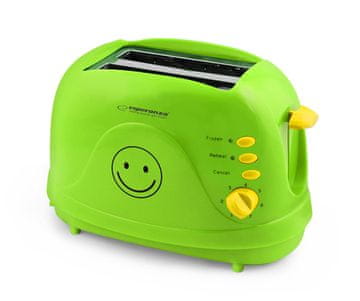 slomart Esperanza EKT003 toster Smiley, zeleni