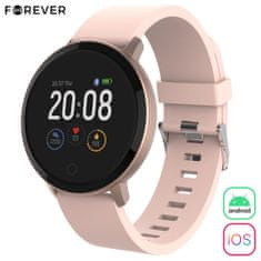 Forever ForeVive Lite SB-315 pametni sat, Bluetooth 5.0, Android + iOS aplikacija, IP67, ružičasto-zlatna