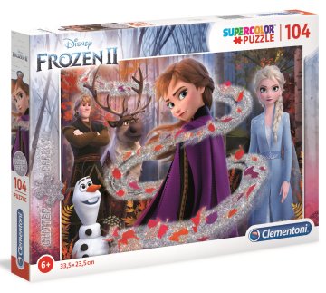 Clementoni Glitter slagalica Ledeno kraljevstvo 2, 104 komada