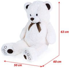 Rappa Tonda veliki plišani medvjedić s mašnicom, 100 cm, krem