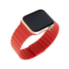 FIXED Magnetic Strap za Apple Watch 42 mm/44 mm, silikonski, crveni (FIXMST-434-RD)