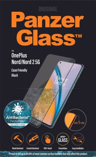 PanzerGlass Edge-to-Edge zaštitno kaljeno staklo za OnePlus Nord/Nord 2 5G (7015)