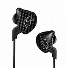KZ ZST hybridné HiFi slušalice, crno