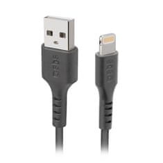 SBS Lightning v USB podatkovni kabel, 1 m, crni