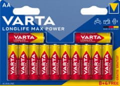Varta Longlife Max Power baterije, 8+4 AA, 2 blistera (4706101462)