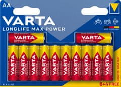 Varta Longlife Max Power baterije, 8+4 AA, 2 blistera (4706101462)