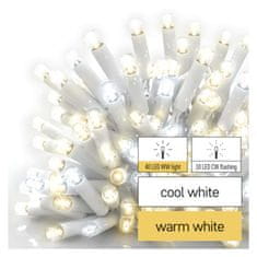 EMOS Profi LED spojni kabel bijelih svjetala, treptajuće, 3 m, za vanjsku upotrebu, toplo/hladno bijelo svjetlo