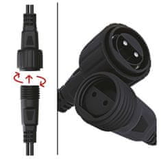 EMOS Profi LED spojni kabel bijelih svjetala, treptajuće, 3 m, za vanjsku upotrebu, toplo/hladno bijelo svjetlo