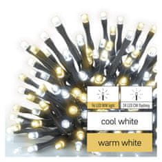 EMOS LED svjetlosni kabel, 12 m, za unutarnju i vanjsku upotrebu, toplo/hladno bijelo svjetlo, s mjeračem vremena