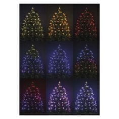 EMOS LED božićne lampice, 16 m, unutarnji i vanjski, RGB, s kontrolerom, programima i mjeračem vremena