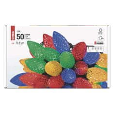 EMOS LED božićne lampice, sa žaruljama u boji, 9,8 m, višebojne, višenamjenske