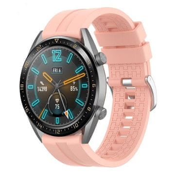 BStrap Silicone Cube remen za Huawei Watch GT3 46mm, sand pink