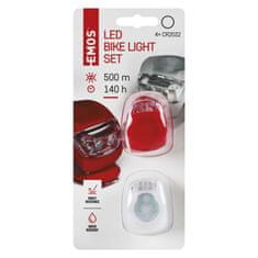EMOS Biciklistička LED svjetiljka, 10 lm, 2x CR2032, sprijeda i straga