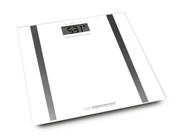 Esperanza Vaga osobna elektronička esperanza fitness, masnoća i mjerenje vode, 180kg, 100g, bijela