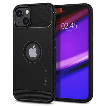 Spigen Rugged Armor silikonska maska za iPhone 13, crno