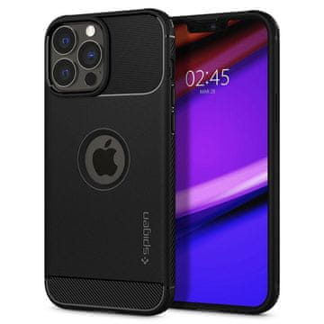 Spigen Rugged Armor silikonska maska za iPhone 13 Pro, crno