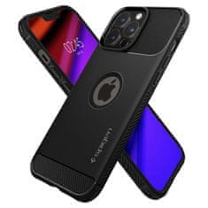 Spigen Rugged Armor silikonska maska za iPhone 13 Pro, crno