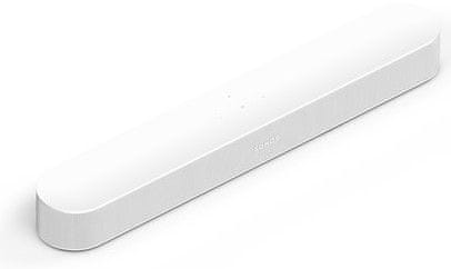 Jedinstveni minimalistički soundabar Sonos Beam 2 ima Wifi, Apple Airplay 2 tehnologiju, Dolby Atmos i podršku za glasovno upravljanje Alexa i Google Assistant.