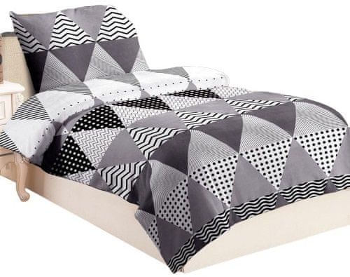 Jahu posteljina Triangle grey, 70x90/140x200 cm