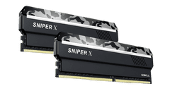 G.Skill Sniper X memorija (RAM), DDR4, 16GB (2 x 8GB), 2400MHz, CL17, 1.2V, Urban Camo (F4-2400C17D-16GSXW)