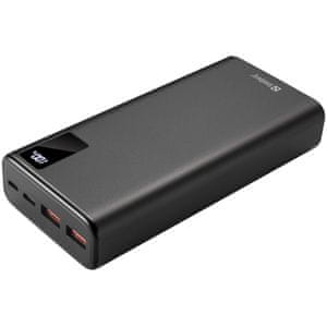 prijenosna baterija, USB-C, 20 W, 20000mAh, crna