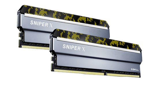 G.Skill Sniper X Digital Camo memorija (RAM), DDR4, 16GB (2x8GB), 2400MHz, CL17, 1.2V (F4-2400C17D-16GSXK)