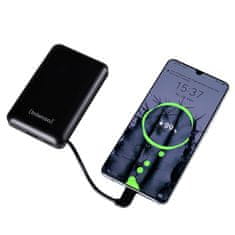 Intenso XC prijenosna baterija s integriranim USB A kabelom, 10000 mAh, crna