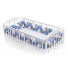 T-tomi Pleteni jastuk, 360 cm, bijela / siva / plava