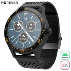 Forever ICON 2 AW-110 pametni sat, AMOLED ekran, Bluetooth 5.0, Android + iOS, IP68, crni