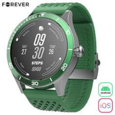 Forever ICON 2 AW-110 pametni sat, AMOLED zaslon, Bluetooth 5.0, Android +iOS, IP68, srebrno zeleni