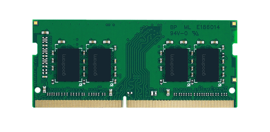 GoodRam DDR4 SODIMM memorija (RAM) za prijenosno računalo, 16 GB, 3200 MHz, CL22 (GR3200S464L22S/16GB)
