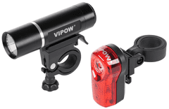 vipow Front LED za biciklističku svjetiljku 3W, zadnjih 0,5 W