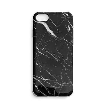 WOZINSKY Mramorna gel maska za Samsung Galaxy M51, crna
