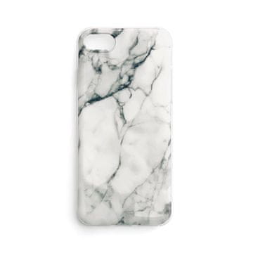 WOZINSKY Bijela gel maska za Samsung Galaxy M51 s mramornim efektom