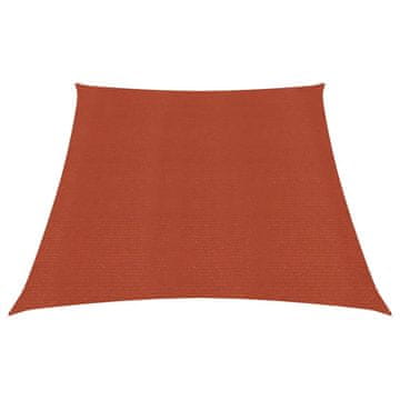 Vidaxl Jedro za sjenu, 160 g/m², terakota, 3/4x2 m, HDPE