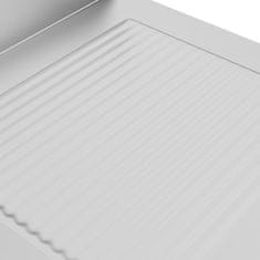 Vidaxl Komercijalni kuhinjski ormarić s cjedilom od nehrđajućeg čelika