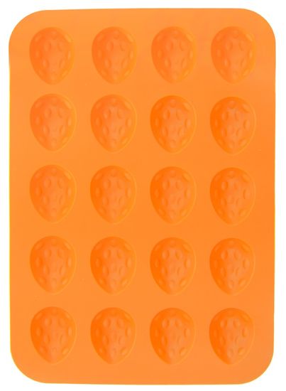 Orion Kalup za matice, silikonski, 20 modela, narančasta
